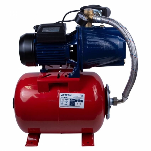 1,1кВт Hmax 52m Qmax 70л / хв станція (самовсмоктуючий насос) 24л Україна Wetron (775038/24)