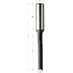 102.240.31 Фреза HL осциляц. з подрібнювачем тирси D=24 I=125 L=180 S=16x50 RH