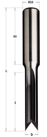 103.060.30 Фреза осциляц. D=6 I=45 L=100 S=16x50 Z=2 RH&LH