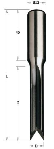 179.130.50 Фреза осциляц. D=13 I=75 L=120 S=13x40 Z=2 RH&LH