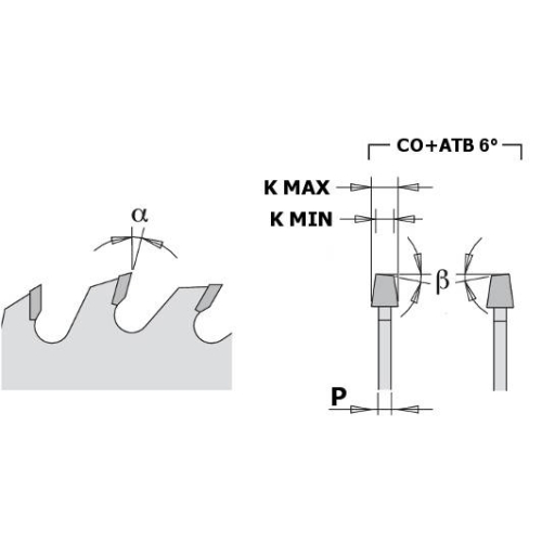 288.720.24K Пила підрізна однокорп. HM D=120 F=22 Z=24 K=3,1-4,3 CHROM