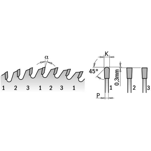 295.078.10M Пила HW D=250 F=30 Z=78 K=3,2/2,2 (без підрізної)