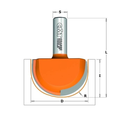 814.880.11 Фреза HM D=38,1 R=19,05 I=31,7 S=12,7 L=69,8