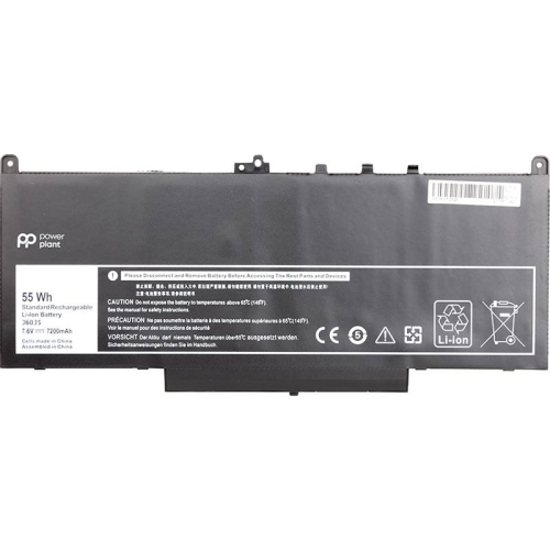 Ноутбуки для ноутбука DELL Latitude E7270 (J60J5) 7.6V 55Wh (original)
