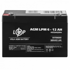 Акумулятор AGM LPM 6V - 12 Ah