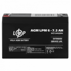 Акумулятор AGM LPM 6V - 7.2 Ah