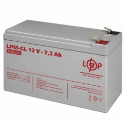 Акумулятор гелевий LPM-GL 12V - 7.2 Ah