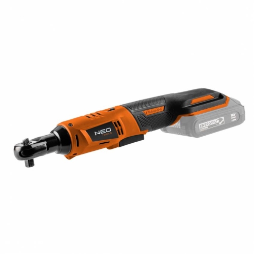 Акумуляторна тріскачка Energy+ 18В, Li-lon, 3/8", без акумулятора, перехідник 1/2"