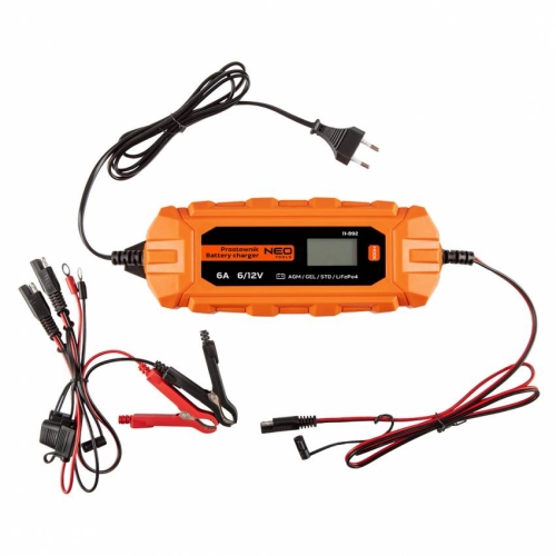 Автоматичний зарядний пристрій 6A / 100W, 3-150Ah, для кислотних / AGM / GEL акумуляторів.