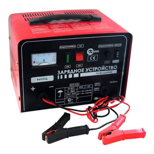 Пристрій зарядний 12/24 В, 0,6 кВт, 30 А, 20-400 Аг INTERTOOL AT-3015