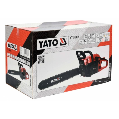 Бензопила ланцюгова YATO 45.1 см³ 1.8 кВт шина- 16" (36 см)