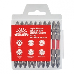 Біти S2 двосторонні PH2+PH2×65 мм, 10 шт. Vitals Master