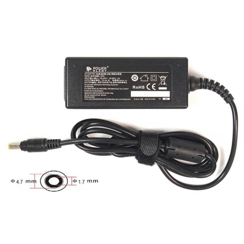 Адаптер для ноутбука PowerPlant ASUS 220V, 12V 36W 3A (4.8*1.7)
