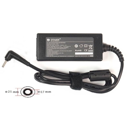 Адаптер для ноутбука PowerPlant ASUS 220V, 19V 40W 2.1A (2.5*0.7)