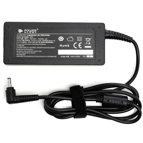 Адаптер для ноутбука PowerPlant DELL 220V, 19.5V 65W 3.34A (4.0*1.7)