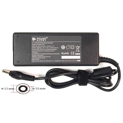 Адаптер для ноутбука PowerPlant SAMSUNG 220V, 19V 90W 4.74A (5.5*3.0)