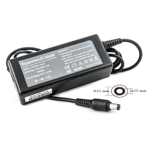 Адаптер для ноутбука PowerPlant TOSHIBA 220V, 19V 60W 3.16A (6.3*3.0)