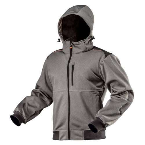 Блуза softshell з капюшоном, що відстібається - посилена; розмір XXL