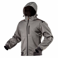Блуза softshell з капюшоном, що відстібається - посилена; розмір XXXL