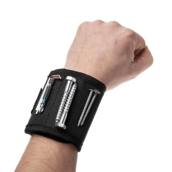 Браслет магнітний будівельний, 360×90 мм, 10 магнітів, нейлон 1680D INTERTOOL SP-1002