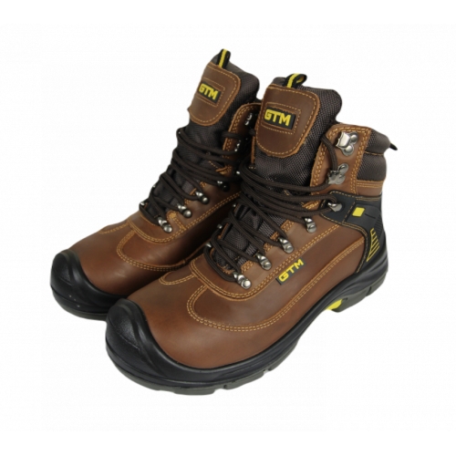 Черевики робочі р.47 композ.носок, шкіра коричневого кольору S1P SRC