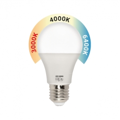 Cвітлодіодна лампа COMBO-10 10W E27 3000K-4000К-6400K