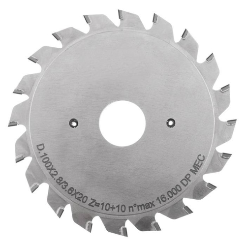 DSC.Підрізна пила D=120 F= 22 Z= 12+12 K=2,8-3,6 P=2,2 H=4