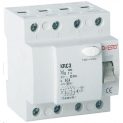 Дифреле ONESTO 3п+N 25А RCD 30mA, тип AC (KRC3)
