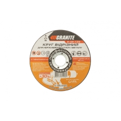 Диск абразивний відрізний для нержавіючої сталі і металу GRANITE PROFI +30 125х2.0х22.2 мм 8-06-124