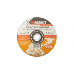 Диск абразивний відрізний для нержавіючої сталі і металу GRANITE PROFI +30 180х1.6х22.2 мм 8-06-180