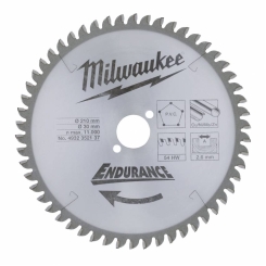 Диск пильний MILWAUKEE, Ø210/30мм, 54 зуб.