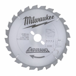 Диск пильний MILWAUKEE, Ø250/30мм, 24 зуб.