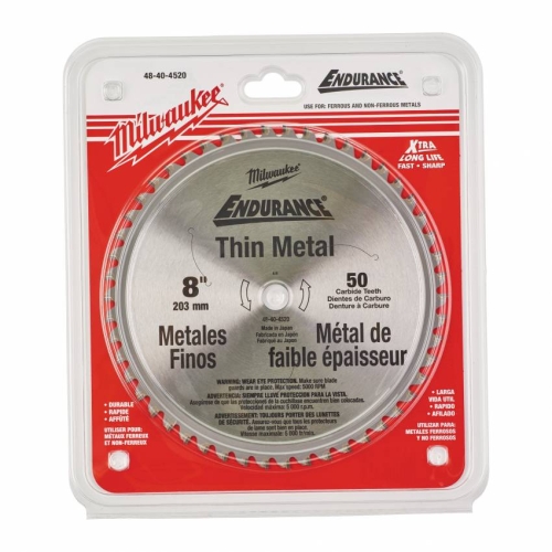 Диск пильний по металу MILWAUKEE, Ø203х15, 8мм, 50 зуб.