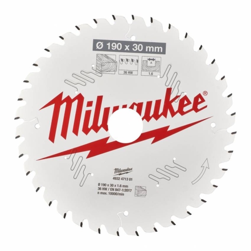 Диск пиляльний PFTE MILWAUKEE, Ø160х20х2,2мм, 24 зуб. 1
