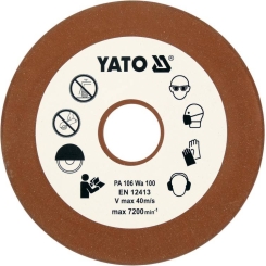 Диск точильний відрізних ланцюгів YATO, Ø= 108/23, t= 3,2 мм, G 100 з кераміки для верстата YT-84990