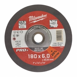 Диск зачистний по металу MILWAUKEE, SG 27/180х6 PRO, Ø180мм