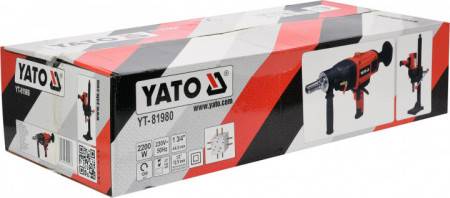 Дриль для алмазного буріння YATO YT-81980 зі штативом 2200 Вт, 1200 об/хв, отвори Ø=30-180 мм [1/15]