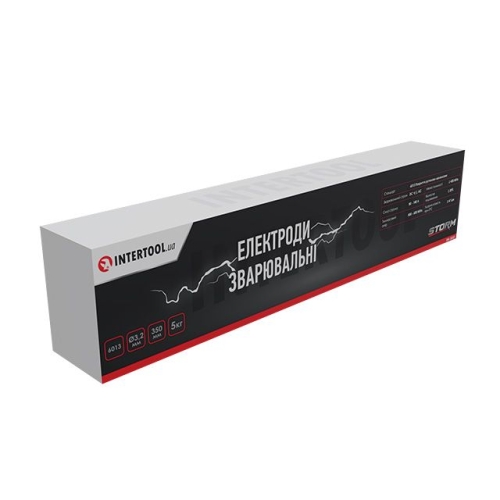 Електроди зварювальні 6013, Ø 3,2 мм, 350 мм, уп. 5 кг, STORM INTERTOOL EW-5032