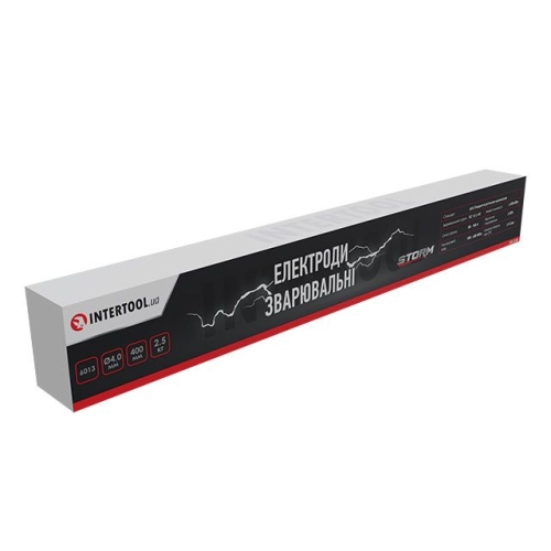 Електроди зварювальні 6013, Ø 4 мм, 400 мм, уп. 2,5 кг, STORM INTERTOOL EW-2540