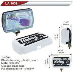 Фари дод. DLAA 1039 RY/H3-12V-55W/159*101mm/кришка