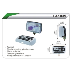 Фари дод. DLAA 1039 W/H3-12V-55W/159*101mm/кришка