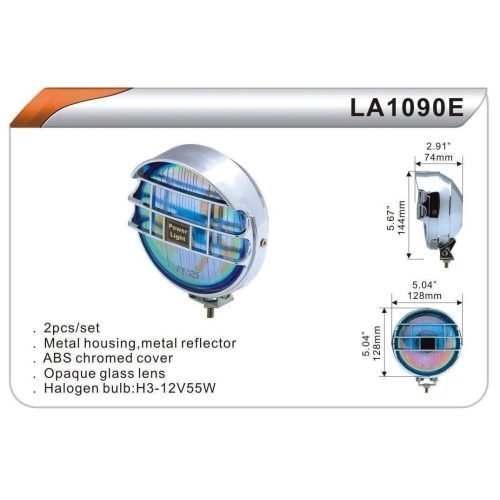 Фари дод. DLAA 1090 EW хром/H3-12V-55W/D=128mm