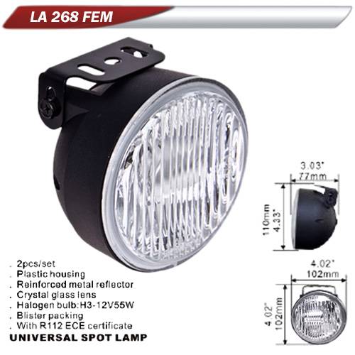 Фари дод. DLAA 268 FEM-W/H3-12V-55W/D=102 мм