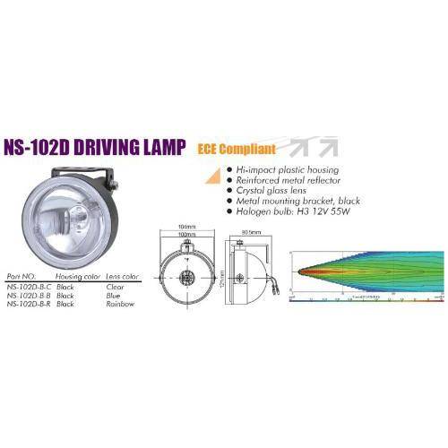 Фари дод. NS-102 DBC H3/12V/55W/D=100мм