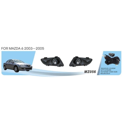 Фари дод.модель Mazda 6 2003-05/MZ-056W/ел.проводка