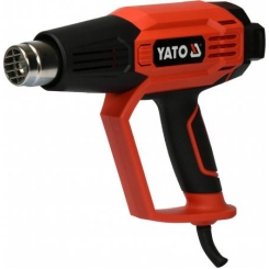 Фен технічний мережевий YATO: 2 кВт, 50-600 ° C, 250-500 л / хв, 7 режимів температури 5 насадки.