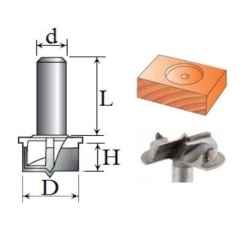 Фреза Для меблевої петлі (свердло Форстнера) №1011 stopper (D35, h12) (з обмеженням) 08-041-350