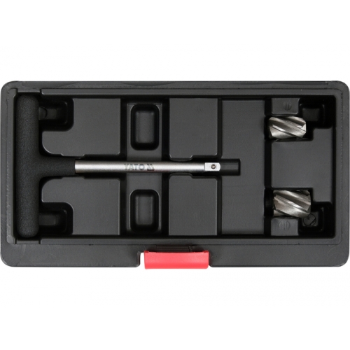 Фрези для гнізд датчиків ABS YATO, з тримачем- 1/4", Ø= 15х23 і 18х23 мм, кпл. 3 елем. [50]