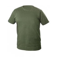 Футболка бавовняна VILS, темно-зелена HOEGERT 2XL HT5K426-2XL