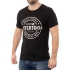 Футболка чорна S 100% бавовна INTERTOOL SP-2201